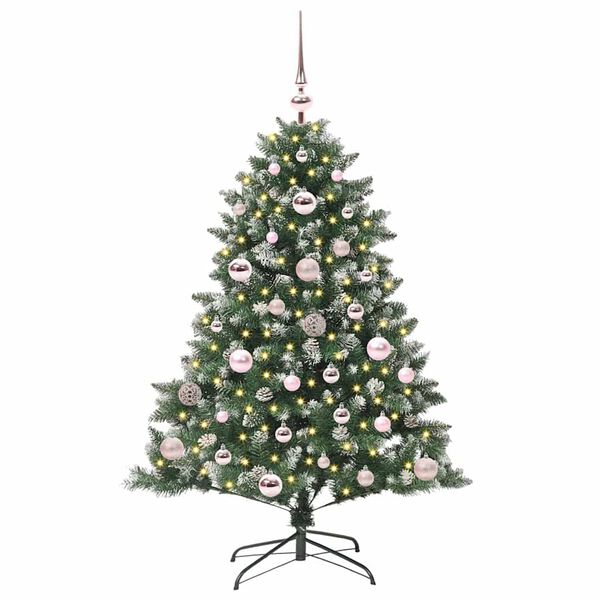 vidaXL Artificial Christmas Tree with 150 LEDs with Stand Green 120 cm