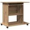 vidaXL Computer Desk Artisan Oak 80x50x75 cm Engineered Wood
