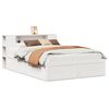 vidaXL Bed Frame without Mattress White 150x200 cm King Size Solid Wood Pine