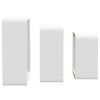 vidaXL Wall Cube Shelves 3 pcs White MDF