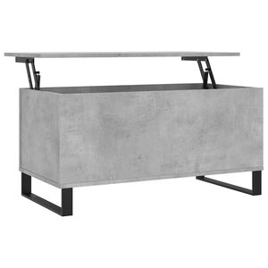 vidaXL Coffee Table Concrete Grey 90x44.5x45 cm Engineered Wood