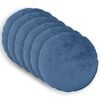 vidaXL Cushion Cover 6 pcs HEERLEN Light Blue &Oslash; 30 cm Flannel