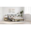 vidaXL Bed Frame without Mattress Sonoma Oak 150x200 cm King Size Engineered Wood