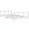 vidaXL Kids Bed Frame White 90x200 cm Solid Wood Pine