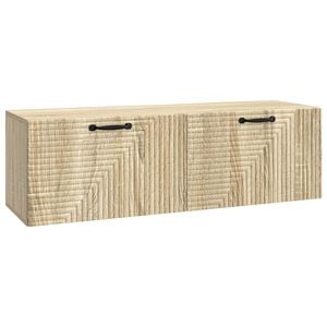 vidaXL Wall-Mounted TV Cabinet Wall-mounted Sonoma Oak 98 x 31 x 30 cm