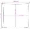 vidaXL Sunshade Sail Oxford Fabric Rectangular 2.5x3 m Taupe