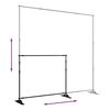 vidaXL Backdrop Stands 2 pcs Black 254x243 cm Steel