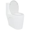 vidaXL Toilet Seat White 44.8 x 37.3 x 4.2 cm Duroplast
