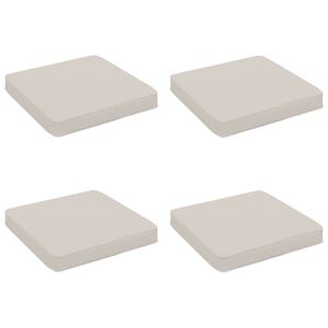 vidaXL 4-Piece Seat Cushions VUGHT 4 pcs 100% Polyester White