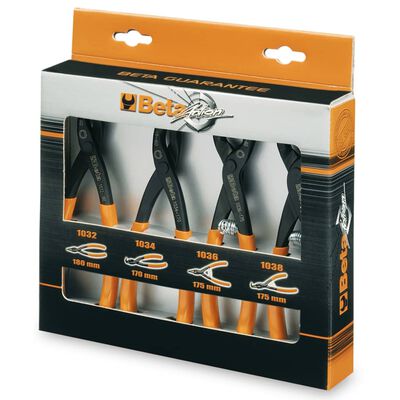 Beta Tools 4 Piece Butt-ended Circlip Pliers Set 1031/S4