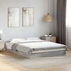 vidaXL Bed Frame without Mattress Grey Sonoma 135x190 cm Double Engineered Wood