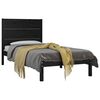 vidaXL Bed Frame without Mattress Black 100x200 cm Solid Wood Pine