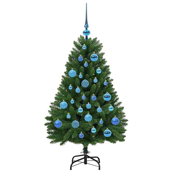vidaXL Artificial Christmas Tree with Stand Green 120 cm PVC and Metal