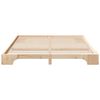 vidaXL Bed Frame Brown 160 x 210 cm Solid Pine Wood