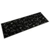 vidaXL Kitchen Rug Washable Morning Black 60x180 cm Velvet