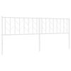 vidaXL Metal Replace Headboard White 200 cm