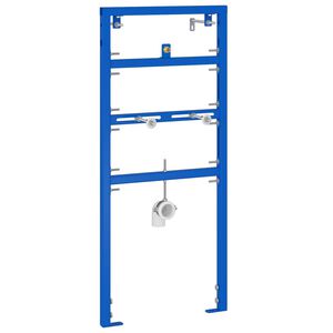 vidaXL Bathroom Wall Support Manual Blue 50 x 17.5 x 136 cm Steel