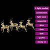 vidaXL LED Reindeers with 80 LEDs 4 pcs Multicoulur PET