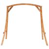 vidaXL Swing Frame Solid Bent Wood with Teak Finish