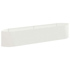 vidaXL Raised Garden Bed White 220 x 40x 40 cm Steel
