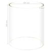 vidaXL Glass Cylinder for Hot Dog Warmer 200x240 mm