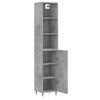 vidaXL Highboard Concrete Grey 34.5x34x180 cm Engineered Wood