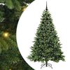 vidaXL Artificial Christmas Tree with 300 LEDs Green 180 cm PE and PVC