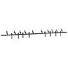 vidaXL Sliding Door Hardware Kit 400 cm Steel Black