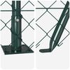 vidaXL Fence Post Green 25 x 1.6 m (60 x 60 mm mesh) Steel and PVC