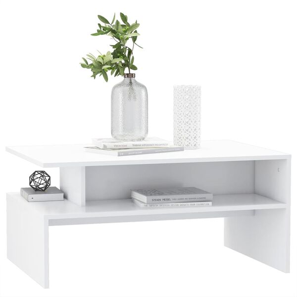 vidaXL Coffee Table White 90x60x42.5 cm Engineered Wood