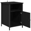vidaXL Bedside Cabinet Black Oak 40 x 42 x 60 cm Engineered Wood