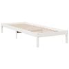 vidaXL Extra Long Bed Frame without Mattress White 80x220 cm Solid Wood Pine