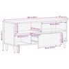 vidaXL Storage Cabinets with Drawer Multicolour 100 x 33.5 x 46 cm