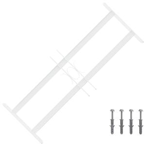 vidaXL Security Grille for Windows with 2 Crossbars 43-74 cm
