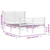 vidaXL Bed Frame without Mattress White 140x190 cm Solid Wood