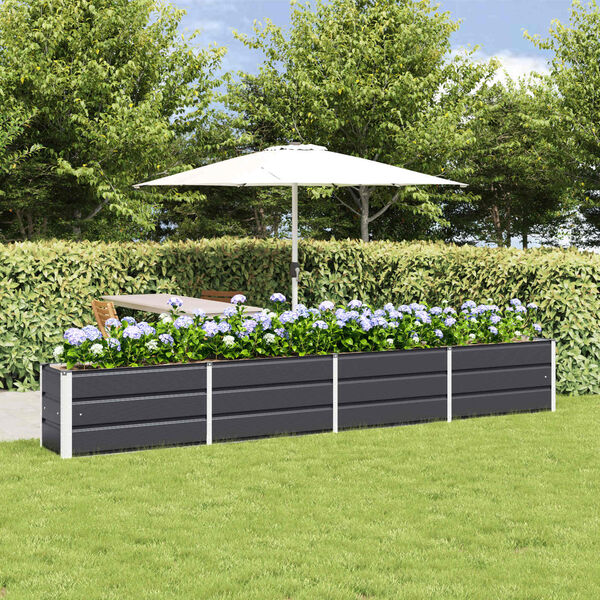 vidaXL Planter Anthracite 320 x 40 x 45 cm Steel