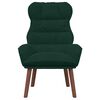 vidaXL Armchair Dark Green 69 x 74 x 93 cm Velvet