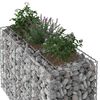 vidaXL Gabion Raised Bed Silver 130 x 50 x 80 cm Galvanised Steel