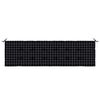 vidaXL Garden Bench Cushion Plaid Black 180 x 50 x 4 cm Oxford fabric