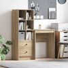vidaXL Desk with Drawer 2 pcs Sonoma Oak