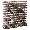 vidaXL Wine Rack for 120 Bottles Brown Solid Wood Pine