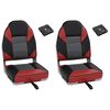 vidaXL 4 Piece Foldable Boat Seat Set High Backrest