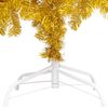 vidaXL Artificial Pre-lit Christmas Tree with Ball Set Gold 120 cm PET