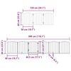 vidaXL Dog Gate with Door Foldable 9 Panels Brown 450 cm Poplar Wood