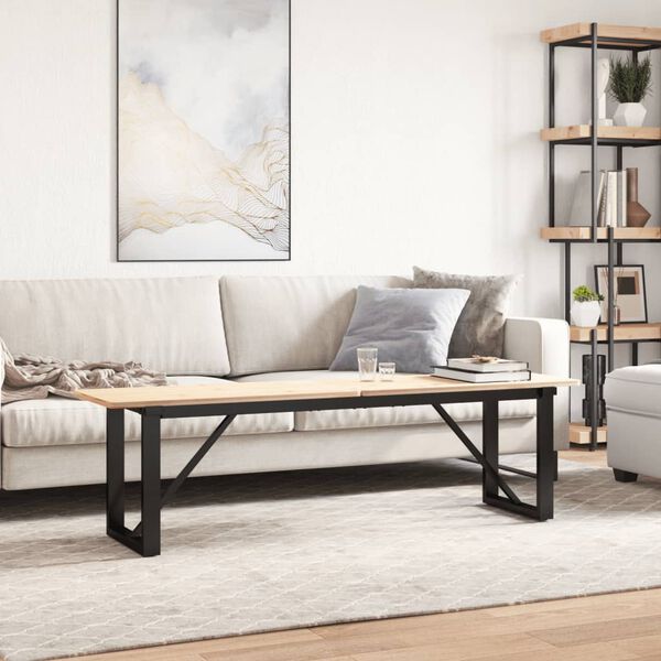 vidaXL Coffee Table Legs O-Frame 140x30x43 cm Steel