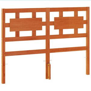 vidaXL Headboard Wax Brown 135 cm Solid Wood Pine