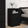vidaXL Bedside Tables 2 pcs Black 40 x 30 x 467 cm Engineered Wood