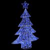 vidaXL Christmas Tree with 100 LEDs Blue 122 cm Acrylic