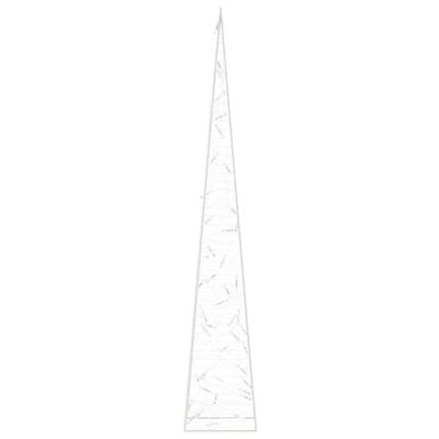 vidaXL Acrylic Decorative LED Light Cone Cold White 90 cm
