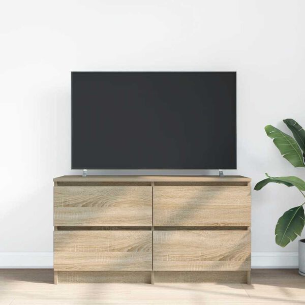 vidaXL TV Cabinet Sonoma Oak 100x35x54 cm Engineered Wood